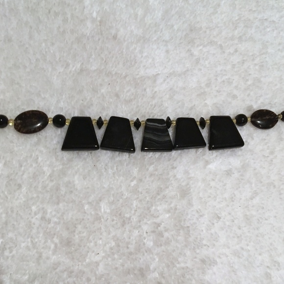 ✨NEW✨ Chunky Natural Onyx Gemstone Necklace - Picture 4 of 5